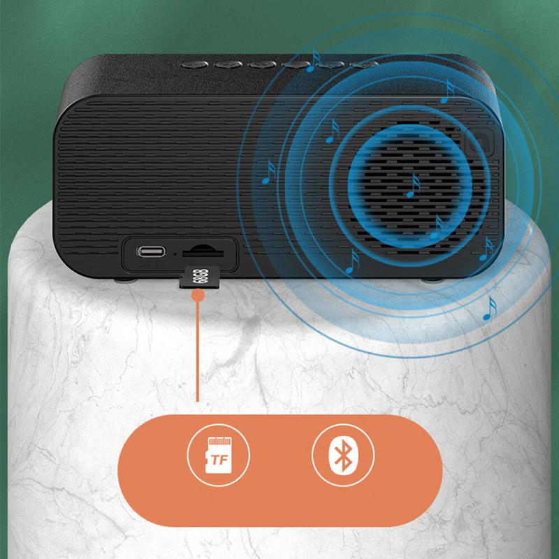 Új Bluetooth-kompatibilis 5.0 digitális ébresztőóra LED intelligens vezeték nélküli gombos zenelejátszó hangszóró elektronikus óra otthoni dekorációhoz