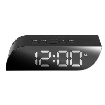 Νέο ψηφιακό καθρέφτη ρολόι LED Ξυπνητήρι Φώτα νύχτας Μπαταρία Χρήση Θερμοκρασία Λειτουργία αναβολής Επιτραπέζια ρολόγια Επιτραπέζιο Ρολόι Διακόσμηση σπιτιού