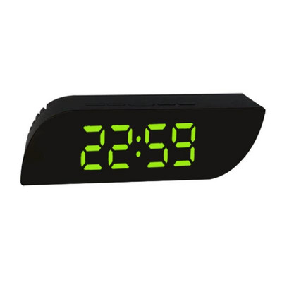 Új digitális tüköróra LED-es ébresztőóra Éjszakai lámpák Elemhasználat Hőmérséklet Szundi funkció Asztali órák Asztali óra Lakásdekoráció