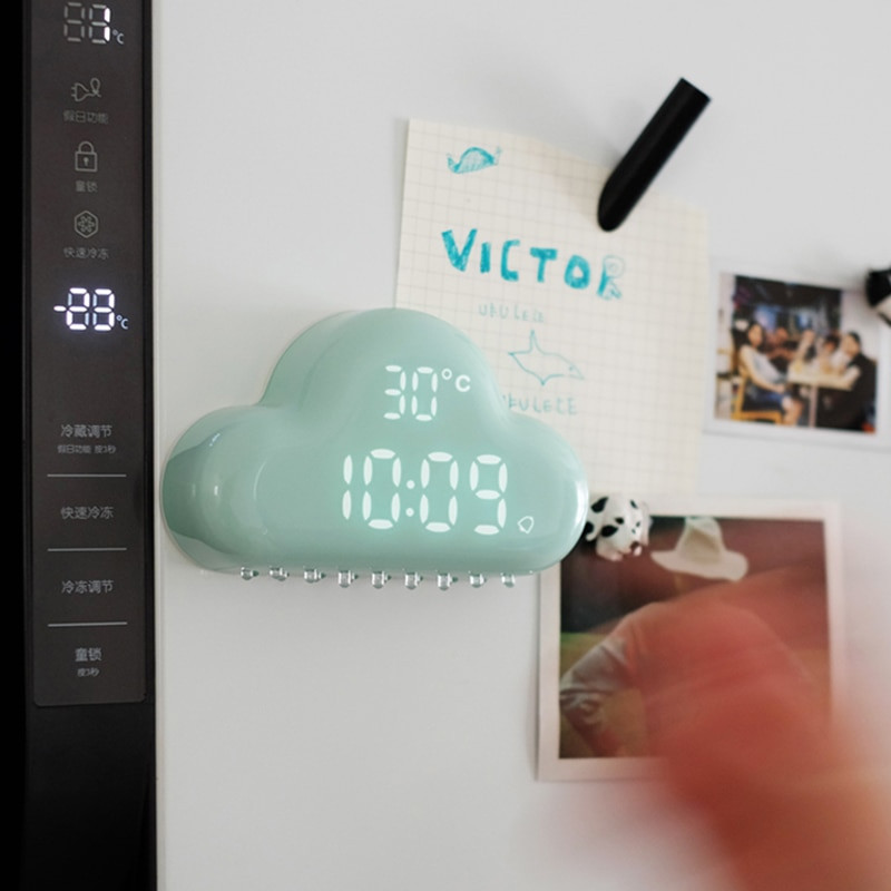 C2 felhő ébresztőóra gyerek lámpa LED asztali hangvezérlés digitális Despertador USB tápellátású elektronikus asztali órák Ébresztőóra