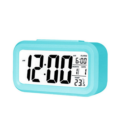 Ceas cu alarmă digitală Led Ecran cu alarmă digitală electronică Ceas de birou pentru biroul acasă Iluminare din spate a biroului Amânare Mute Date Calendar