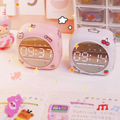 Kawaii óra Bluetooth hangszóró vezeték nélküli sztereó diák mini szundi óra ébresztő asztali dísz lány szív hordozható mélynyomó