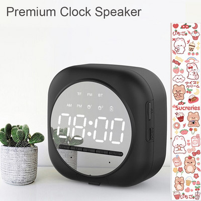 Kawaii óra Bluetooth hangszóró vezeték nélküli sztereó diák mini szundi óra ébresztő asztali dísz lány szív hordozható mélynyomó