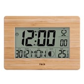 FanJu FJ3530 Ceas digital de perete LCD Alarma Dimensiune mare Număr Multifuncțional Temperatura Ceasuri de masă Termometru de noptieră Ceas mare