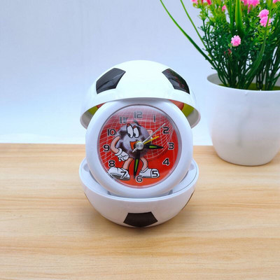 Laste multikas väike äratuskell poisile majapidamises kokkupandav kaasaskantav väike äratuskell Korvpall Jalgpall äratuskell