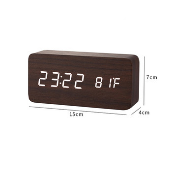 USB/AAA ρολόγια LED Ξύλινο Ξυπνητήρι ρολόι Τραπέζι φωνητικό έλεγχο Ψηφιακό ξύλινο Despertador Ηλεκτρονικό Διακόσμηση τραπεζιού επιτραπέζιου