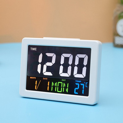 Calendar multifuncțional Temperatură Acasă Desktop Led Ceas Afișaj LCD Digital Electronic Alarma mare Cadou