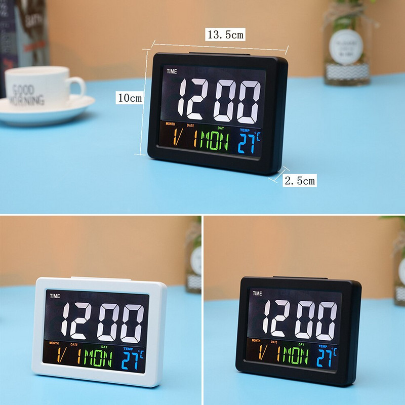 Calendar multifuncțional Temperatură Acasă Desktop Led Ceas Afișaj LCD Digital Electronic Alarma mare Cadou