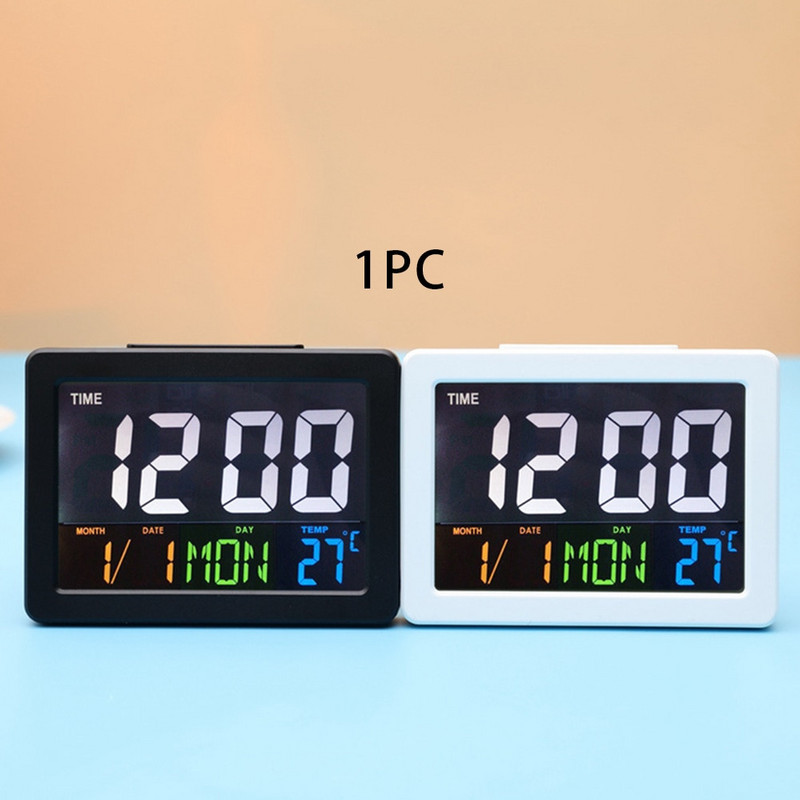 Calendar multifuncțional Temperatură Acasă Desktop Led Ceas Afișaj LCD Digital Electronic Alarma mare Cadou