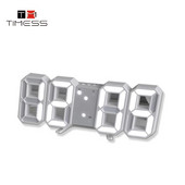 Ceasuri digitale Timess LED Ceasuri de masă cu alarmă Ceas colorat cu funcție de amânare Calendar Termometru Ecran electronic digital