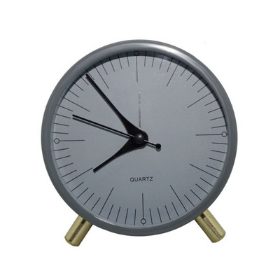 Skandináv ébresztőóra 4,5 hüvelykes Minimalista Néma gyermekórák Nappali Hálószoba Asztali Kerek Diákmutató asztali Asztali óra