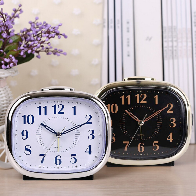 Mitte tiksuv mehaaniline öövalgusega koduseks kasutamiseks kirjutuslaud, suur ekraan, vaikne pühkimine, edasilükkamine, voodiäärne kaunistus, äratuskell helendav