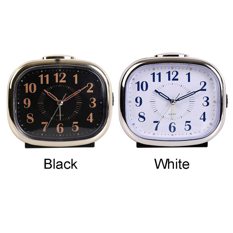 Mitte tiksuv mehaaniline öövalgusega koduseks kasutamiseks kirjutuslaud, suur ekraan, vaikne pühkimine, edasilükkamine, voodiäärne kaunistus, äratuskell helendav