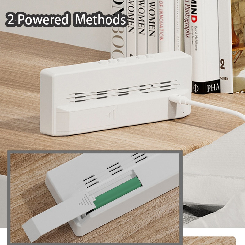 Šiaurės šalių laikrodis valdymas balsu Skaitmeninis žadintuvas Temperatūra Snaudimas Žadintuvas Stalo laikrodis Nutildyti LED laikrodžiai Laikrodis Elektroninis laikrodis