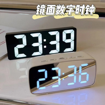 Μοντέρνο επιτραπέζιο ψηφιακό ρολόι για δωμάτιο Τετράγωνο μονόπρόσωπο Ψηφιακό ξυπνητήρι LED για υπνοδωμάτιο