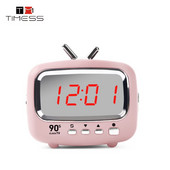 TIMESS mini ébresztő LED óra USB töltő Elektronikus Kreatív Modern csengő íróasztal asztal Digitális kvarc időzítő Otthoni dekoráció hordozható