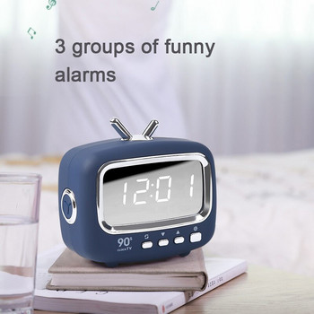 TIMESS Μίνι ξυπνητήρι LED ρολόι φόρτισης USB Ηλεκτρονικό δημιουργικό μοντέρνο τραπέζι γραφείου καμπάνα Ψηφιακός χρονοδιακόπτης χαλαζία Διακόσμηση σπιτιού Φορητό