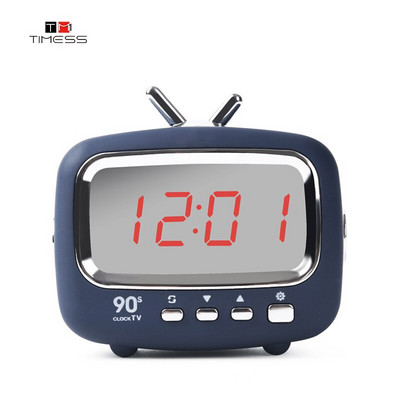 TIMESS mini ébresztő LED óra USB töltő Elektronikus Kreatív Modern csengő íróasztal asztal Digitális kvarc időzítő Otthoni dekoráció hordozható
