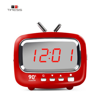 TIMESS mini ébresztő LED óra USB töltő Elektronikus Kreatív Modern csengő íróasztal asztal Digitális kvarc időzítő Otthoni dekoráció hordozható