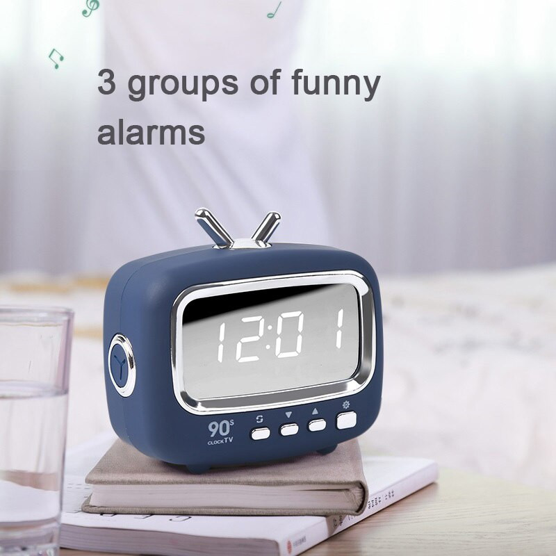 TIMESS mini ébresztő LED óra USB töltő Elektronikus Kreatív Modern csengő íróasztal asztal Digitális kvarc időzítő Otthoni dekoráció hordozható