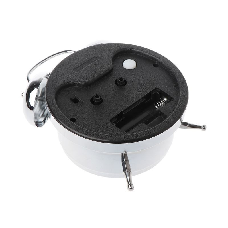 Retro stalinio kompiuterio mechaninis žadintuvas Šviečianti naktinė šviesa Dvigubas skambutis tylus metalinis skaitmeninis miegamojo namų dekoravimas