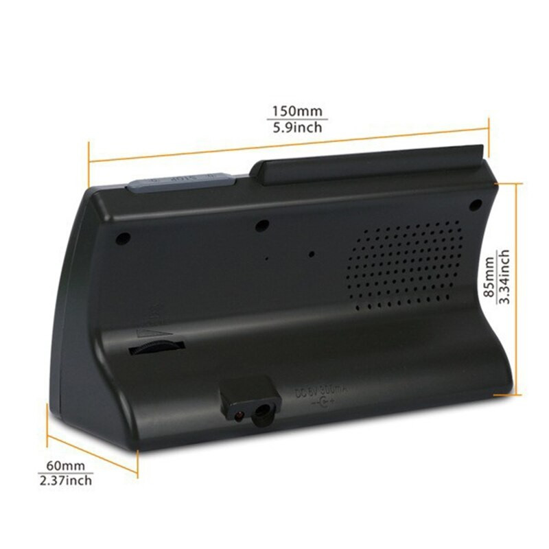 Musulmonų stalo laikrodis su Adhan žadintuvu islamiškas azanas laikas maldai Qiblah kryptis M4YD