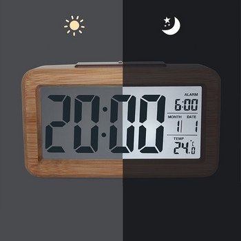Ρολόι Ξυπνητήρι από μασίφ ξύλο Επιτραπέζιο Ξυπνητήρι Ηλεκτρονικό Ρολόι Μόδα Γραφείο Ρολόι Σαλόνι Διακόσμηση κρεβατοκάμαρας despertador 2022