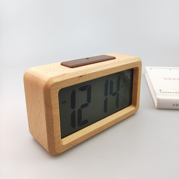 Ρολόι Ξυπνητήρι από μασίφ ξύλο Επιτραπέζιο Ξυπνητήρι Ηλεκτρονικό Ρολόι Μόδα Γραφείο Ρολόι Σαλόνι Διακόσμηση κρεβατοκάμαρας despertador 2022