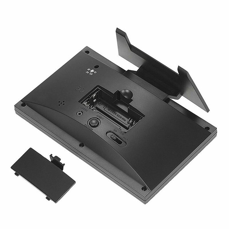 1 vnt. intelektualaus skaitmeninio ekrano orų stoties žadintuvo kalendoriaus / laikrodžio funkcijos termometras belaidis temperatūros drėgmės matuoklis