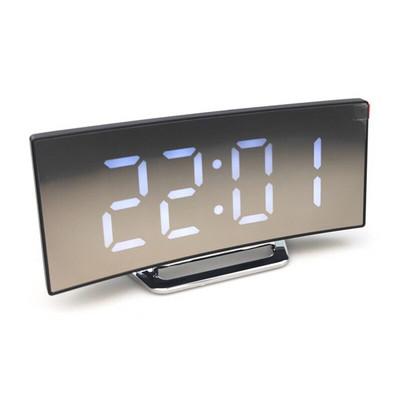 LOYLOV modes izliekta ekrāna pulkstenis galddatora elektroniskais pulkstenis mājas guļamistaba liela ekrāna LED spogulis izslēgts pulkstenis modinātājs