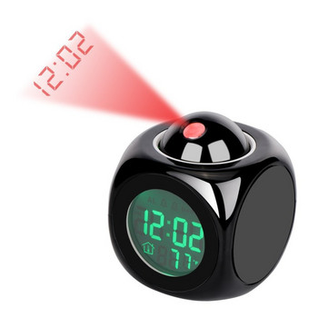 60*60*60mm LED ξύλινο ρολόι ξυπνητήρι ρολόι Τραπέζι φωνητικός έλεγχος Ψηφιακός ξύλινος Despertador Ηλεκτρονικά ρολόγια με τροφοδοσία USB/AAA Διακόσμηση