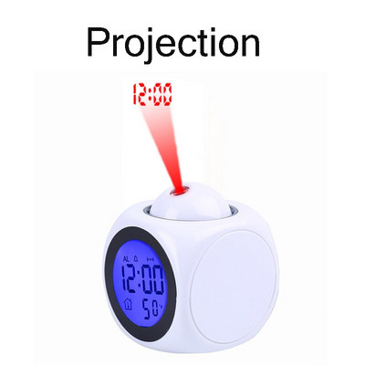 60*60*60mm LED fa ébresztőóra óra asztali hangvezérlés digitális fa Despertador elektronikus USB/AAA tápellátású órák dekoráció