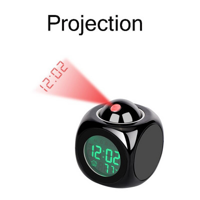 60*60*60mm LED fa ébresztőóra óra asztali hangvezérlés digitális fa Despertador elektronikus USB/AAA tápellátású órák dekoráció
