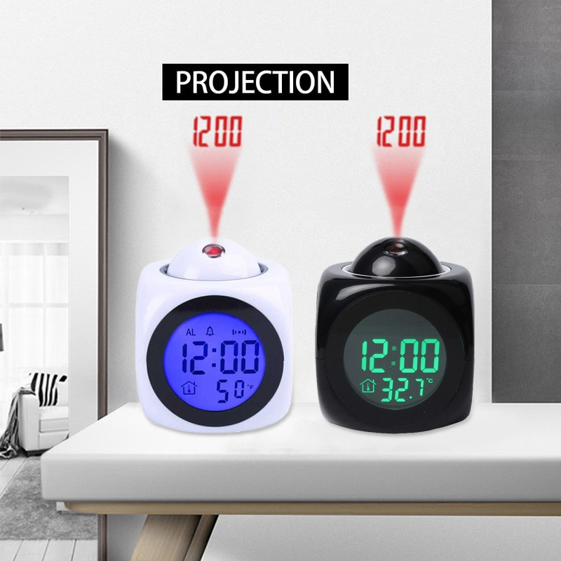 60*60*60mm LED fa ébresztőóra óra asztali hangvezérlés digitális fa Despertador elektronikus USB/AAA tápellátású órák dekoráció