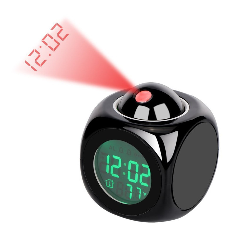 60*60*60mm LED fa ébresztőóra óra asztali hangvezérlés digitális fa Despertador elektronikus USB/AAA tápellátású órák dekoráció