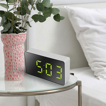 Led Mini Mirror Ξυπνητήρι Έπιπλα σπιτιού Ηλεκτρονικό ρολόι Γραφείο Ψηφιακό Διακόσμηση Υπνοδωματίου Τραπέζι και αξεσουάρ Smart Hour