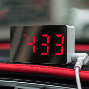 Led Mini Mirror Ξυπνητήρι Έπιπλα σπιτιού Ηλεκτρονικό ρολόι Γραφείο Ψηφιακό Διακόσμηση Υπνοδωματίου Τραπέζι και αξεσουάρ Smart Hour