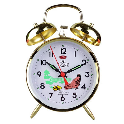 Ρετρό Μηχανικό Ξυπνητήρι Μεταλλικό Χρυσό Επιτραπέζιο Ρολόι Δημιουργικό Υπνοδωμάτιο Επιτραπέζιο Ξυπνητήρι Ρολόγια Ξυπνητήρι Chicken Peck Ρύζι Δώρο