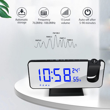 Νέο ψηφιακό ξυπνητήρι LED Επιτραπέζιο ρολόι Ηλεκτρονικά επιτραπέζια ρολόγια USB Wake Up ραδιόφωνο FM Ώρα προβολής Λειτουργία αναβολής ξυπνητηριού