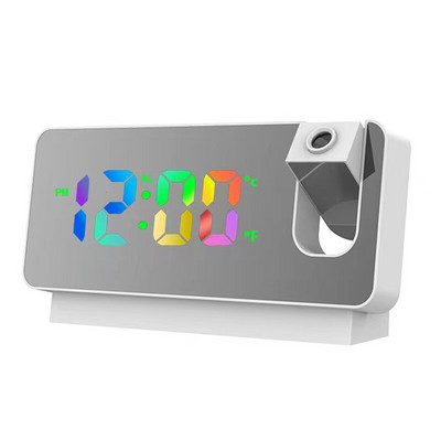 LED skaitmeninis žadintuvas Laikrodžių stalo elektroniniai staliniai laikrodžiai USB pažadinimo laikas lubų projektoriaus funkciniai laikrodžiai