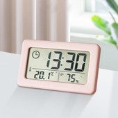 Ceas digital Ceas LCD cu afișare a temperaturii și umidității Ceas de masă în stil nordic Ceas digital Ceas de perete portabil pentru casă