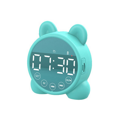 Mielas Cat Bluetooth garsiakalbis žadintuvas, LED skaitmeninis laikrodis mergaičių lovos žadintuvas pažadinimo temperatūra, snaudimo žadintuvas