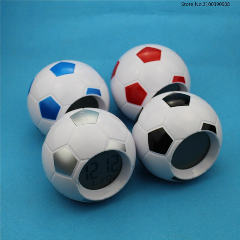 Futbolo skaitmeninis žadintuvas LED naktinis apšvietimas vaikams miegamojo stalinė lempa Biuras Kelionių valdymas balsu stalinis laikrodis Naktinė šviesa Sveglia