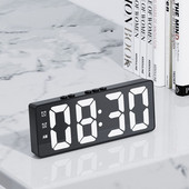 Balso valdymo veidrodinis žadintuvas Skaitmeninė temperatūra Dvigubi žadintuvai Snausti Stalinis stalinis laikrodis 12/24h LED laikrodžiai