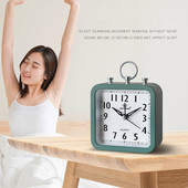 Šiaurės šalių skaitmeninis žadintuvas kvadratinis mažas miegamojo laikrodis Kompaktiškas kelionės nešiojamas žadintuvas Paprastas miegamojo stalinis namų dekoravimas