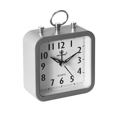 Šiaurės šalių skaitmeninis žadintuvas kvadratinis mažas miegamojo laikrodis Kompaktiškas kelionės nešiojamas žadintuvas Paprastas miegamojo stalinis namų dekoravimas