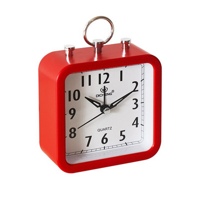 Šiaurės šalių skaitmeninis žadintuvas kvadratinis mažas miegamojo laikrodis Kompaktiškas kelionės nešiojamas žadintuvas Paprastas miegamojo stalinis namų dekoravimas