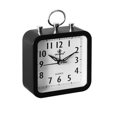 Šiaurės šalių skaitmeninis žadintuvas kvadratinis mažas miegamojo laikrodis Kompaktiškas kelionės nešiojamas žadintuvas Paprastas miegamojo stalinis namų dekoravimas