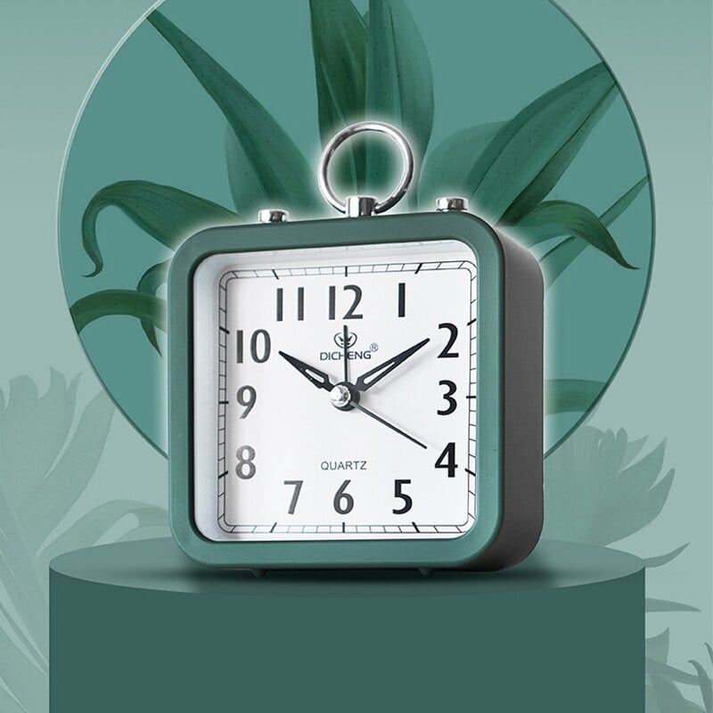 Šiaurės šalių skaitmeninis žadintuvas kvadratinis mažas miegamojo laikrodis Kompaktiškas kelionės nešiojamas žadintuvas Paprastas miegamojo stalinis namų dekoravimas