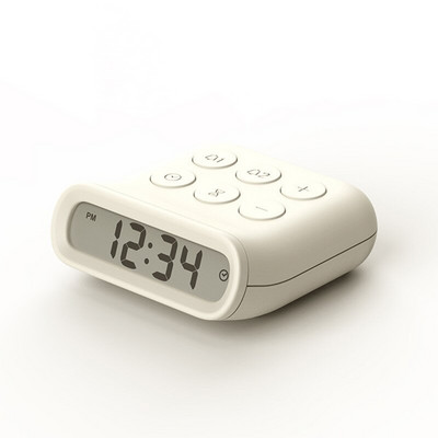 Kis mini szundi ébresztőóra Elektronikus LED időkijelző Köbös műanyag Szenzoros intelligens háttérvilágítás Órák hálószobába , irodába